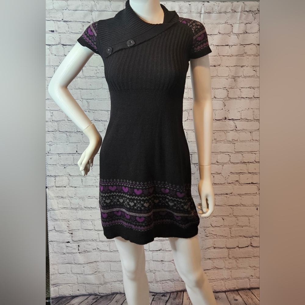 Purple heart sweater project sweater dress size small